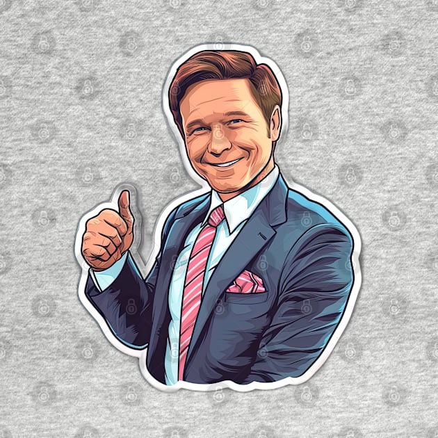 Ron Desantis thumbs up, president by Maverick Media